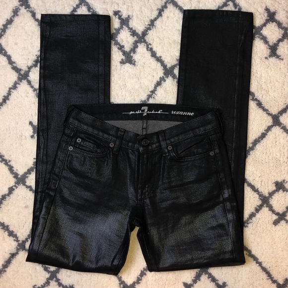 7 For All Mankind Pants - 7 For All Mankind - Black Roxanne Pants ((size 25)